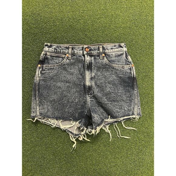 Wrangler Festival Shorts High Rise Women's Size 30 Denim Jean Mid Acid Wash - Picture 1 of 6